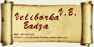 Veliborka Badža vizit kartica